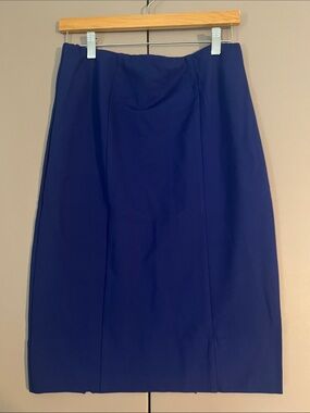 Skies Are Blue Royal Navy Pencil Skirt